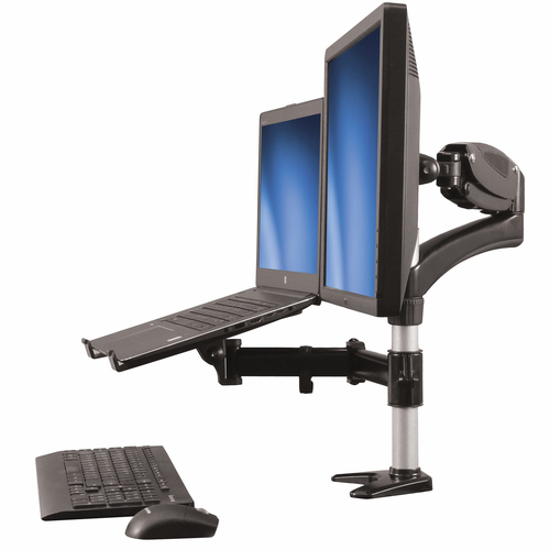 Soporte para monitor, de escritorio, movimiento articulado, pantalla plana  de 13 a 27 máximo 15 kg